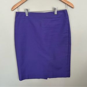 Purple j crew pencil skirt